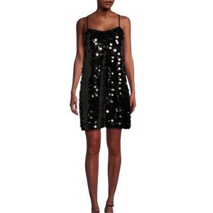 NWT Rachel Rachel Roy Page Sequin Mini Swing Dress Women's Large